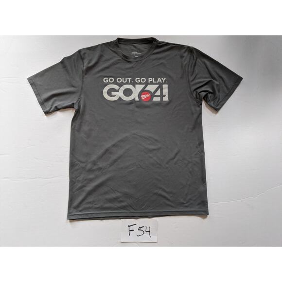 Zorrel Miller GO64 TShirt Size Medium Go Out Go Play Go 64 Gray -0520F54 - Picture 1 of 3